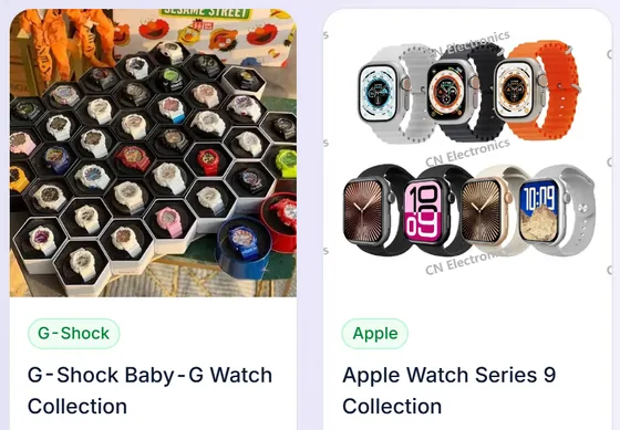 Orologi da polso e smartwatch nelle schede del catalogo